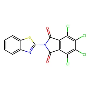 2-(1,3-Benzothiazol-2-yl)-4,5,6,7-tetrachloroisoindole-1,3-dione structure