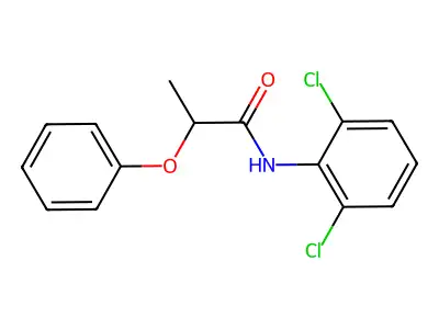 N-(2,6-dichlorophenyl)-2-phenoxypropanamide structure