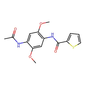 N-(4-acetamido-2,5-dimethoxyphenyl)thiophene-2-carboxamide structure