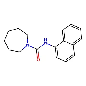 N-萘-1-yl氮杂环庚烷-1-甲酰胺 structure