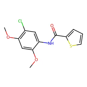 N-(5-chloro-2,4-dimethoxyphenyl)thiophene-2-carboxamide structure