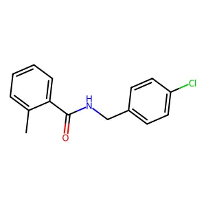 N-[(4-chlorophenyl)methyl]-2-methylbenzamide structure