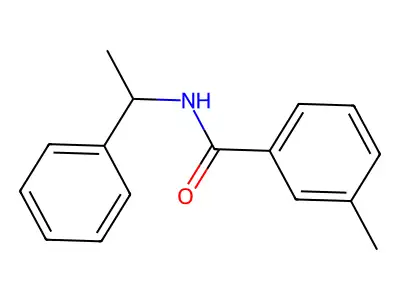 3-methyl-N-(1-phenylethyl)benzamide structure