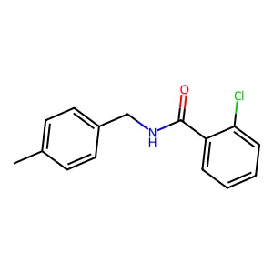 2-chloro-N-(4-methylbenzyl)benzamide structure