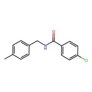 4-chloro-N-(4-methylbenzyl)benzamide structure