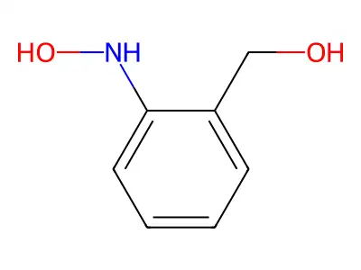 Benezenemethanol, 2-(hydroxyamino)- structure