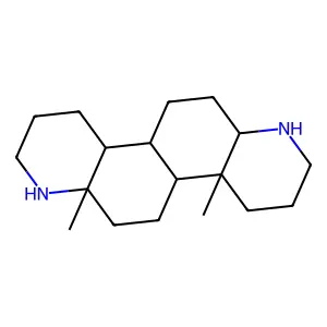 4a,6a-Dimethyloctadecahydroquinolino[6,5-f]quinoline structure
