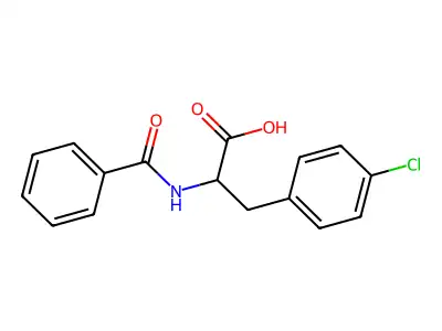 DL-Phenylalanine, N-benzoyl-4-chloro- structure