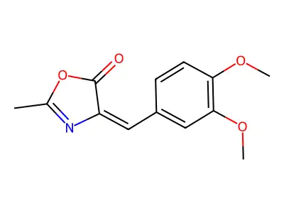 4-(3',4'-Dimethoxybenzylidene)-2-methyl-5(4h)-oxazolone structure