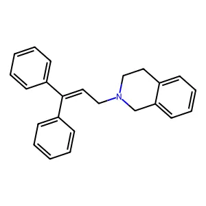 Isoquinoline, 1,2,3,4-tetrahydro-2-(3,3-diphenylallyl)- structure
