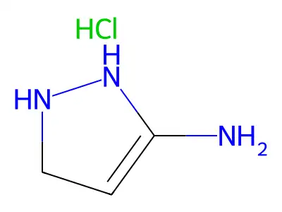 2,5-dihydro-1H-pyrazol-3-amine hydrochloride structure