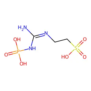 2-((Imino(phosphonoamino)methyl)amino)ethanesulfonic acid structure