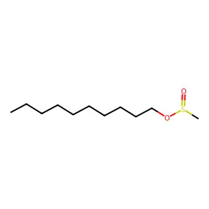 Decyl methanesulfinate structure