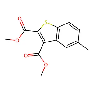 Dimethyl 5-methyl-1-benzothiophene-2,3-dicarboxylate structure