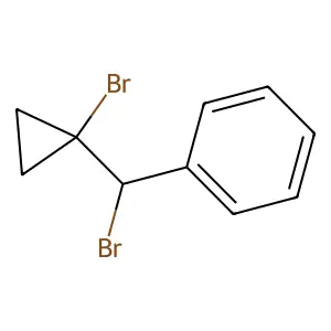 Benzene, [bromo(1-bromocyclopropyl)methyl]- structure