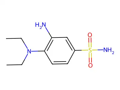 3-Amino-4-(diethylamino)benzenesulfonamide structure