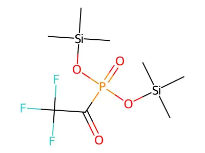 Bis(trimethylsilyl) (trifluoroacetyl)phosphonate structure