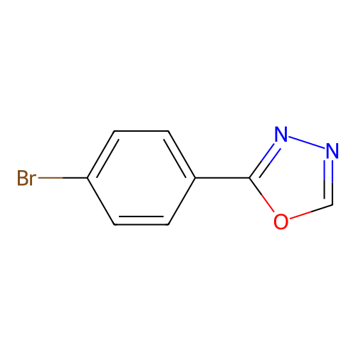 2-(4-Bromophenyl)-1,3,4-oxadiazole structure