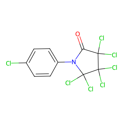 2-Pyrrolidinone, 3,3,4,4,5,5-hexachloro-1-(4-chlorophenyl)- structure