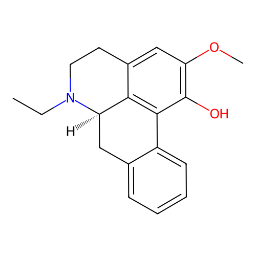 Noraporphin-1-ol, 6-ethyl-2-methoxy- structure
