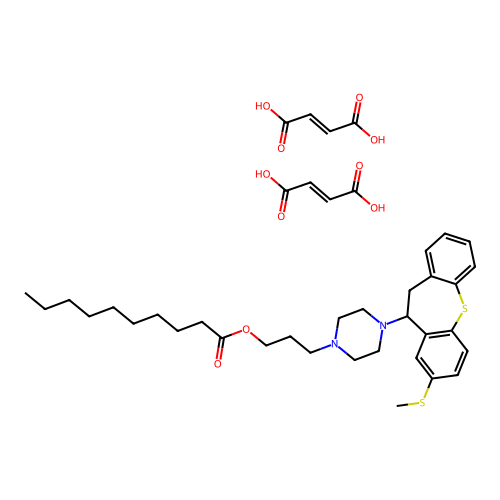 Oxyprothepin decanoate structure