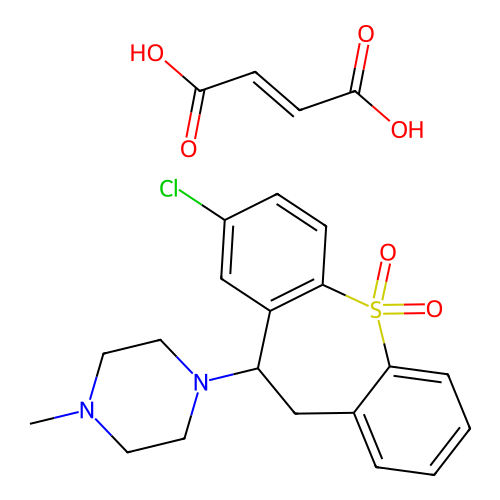 Octoclothepin 5,5-dioxide maleate structure