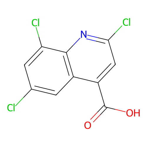 2,6,8-Trichlorocinchoninic acid structure