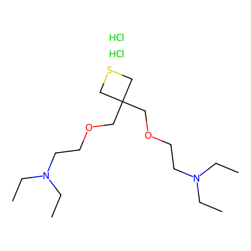 C17H36N2O2S.2ClH structure