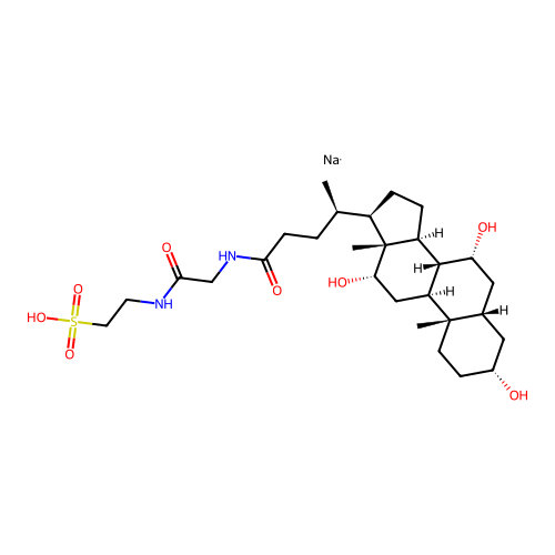 tauroglycocholic acid, sodium salt structure