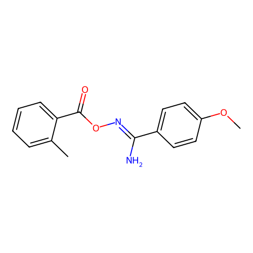 [[Amino-(4-methoxyphenyl)methylidene]amino] 2-methylbenzoate structure