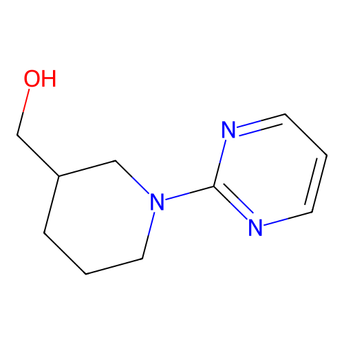 (1-(Pyrimidin-2-yl)piperidin-3-yl)methanol structure