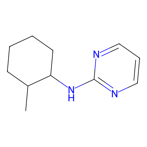 N-(2-methylcyclohexyl)-2-pyrimidinamine structure