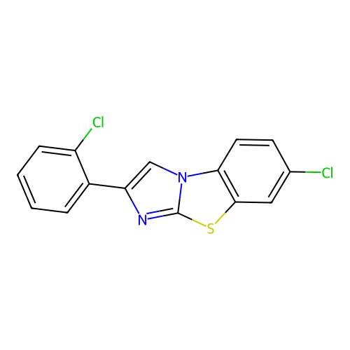 7-Chloro-2-(2-chlorophenyl)imidazo[2,1-b][1,3]benzothiazole structure