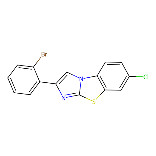 2-(2-Bromophenyl)-7-chloroimidazo[2,1-b][1,3]benzothiazole structure