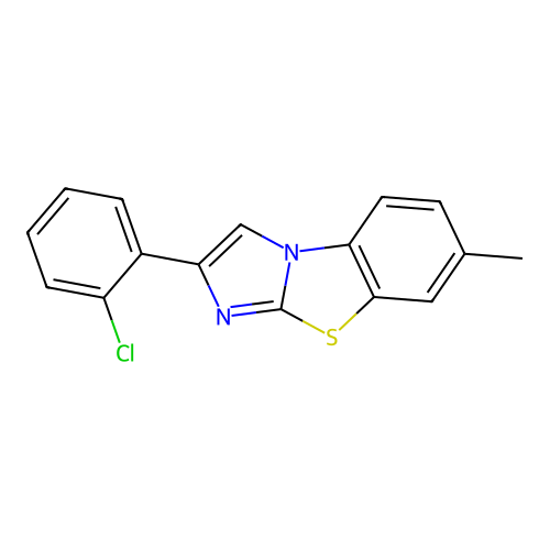 2-(2-Chlorophenyl)-7-methylimidazo[2,1-b][1,3]benzothiazole structure