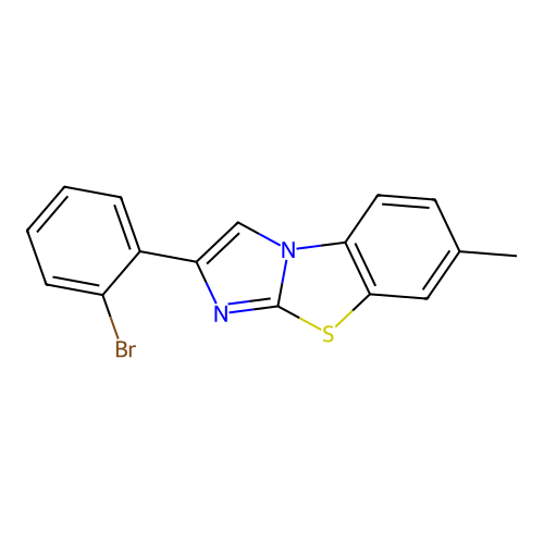 2-(2-Bromophenyl)-7-methylimidazo[2,1-b][1,3]benzothiazole structure