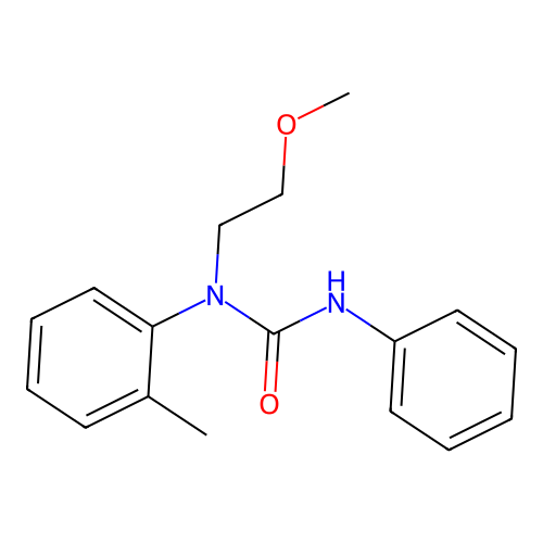 1-(2-Methoxyethyl)-1-(2-methylphenyl)-3-phenylurea structure