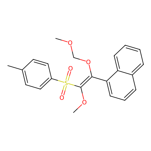 C22H22O5S structure