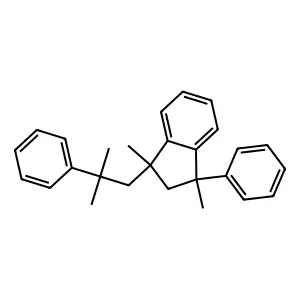 1H-Indene, 2,3-dihydro-1,3-dimethyl-1-(2-methyl-2-phenylpropyl)-3-phenyl- structure