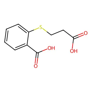 2-(2-Carboxyethylsulfanyl)benzoic acid structure