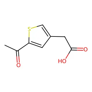 2-(5-Acetylthiophen-3-yl)acetic acid structure