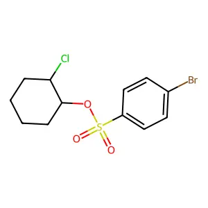 (2-Chlorocyclohexyl) 4-bromobenzenesulfonate structure