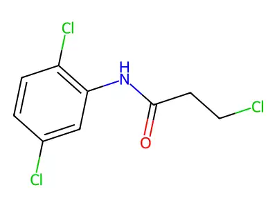 3-chloro-N-(2,5-dichlorophenyl)propanamide structure