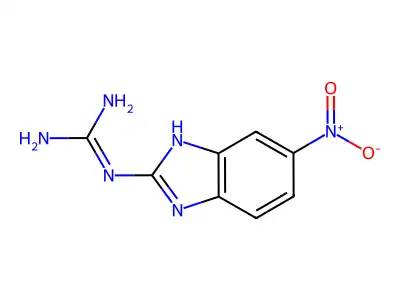 2-Guanidino-5-nitrobenzimidazole structure