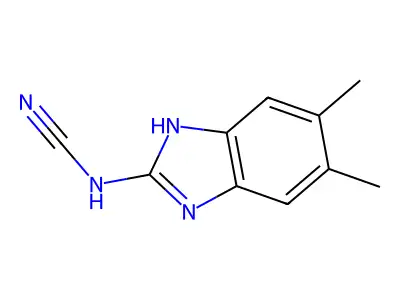 N-(5,6-Dimethyl-1H-benzo[d]imidazol-2-yl)cyanamide structure
