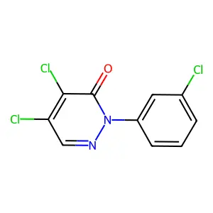 4,5-dichloro-2-(3-chlorophenyl)pyridazin-3(2H)-one structure