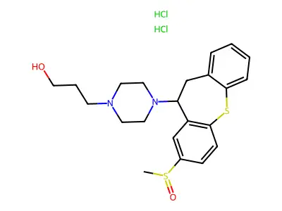 Oxyprothepin 8-sulfoxide dihydrochloride structure
