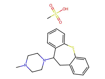 Perathiepin methanesulfonate structure