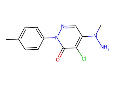 4-Chloro-5-(1-methylhydrazino)-2-(4-methylphenyl)-2,3-dihydropyridazin-3-one structure