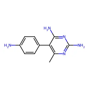 5-(4-Aminophenyl)-6-methylpyrimidine-2,4-diamine structure
